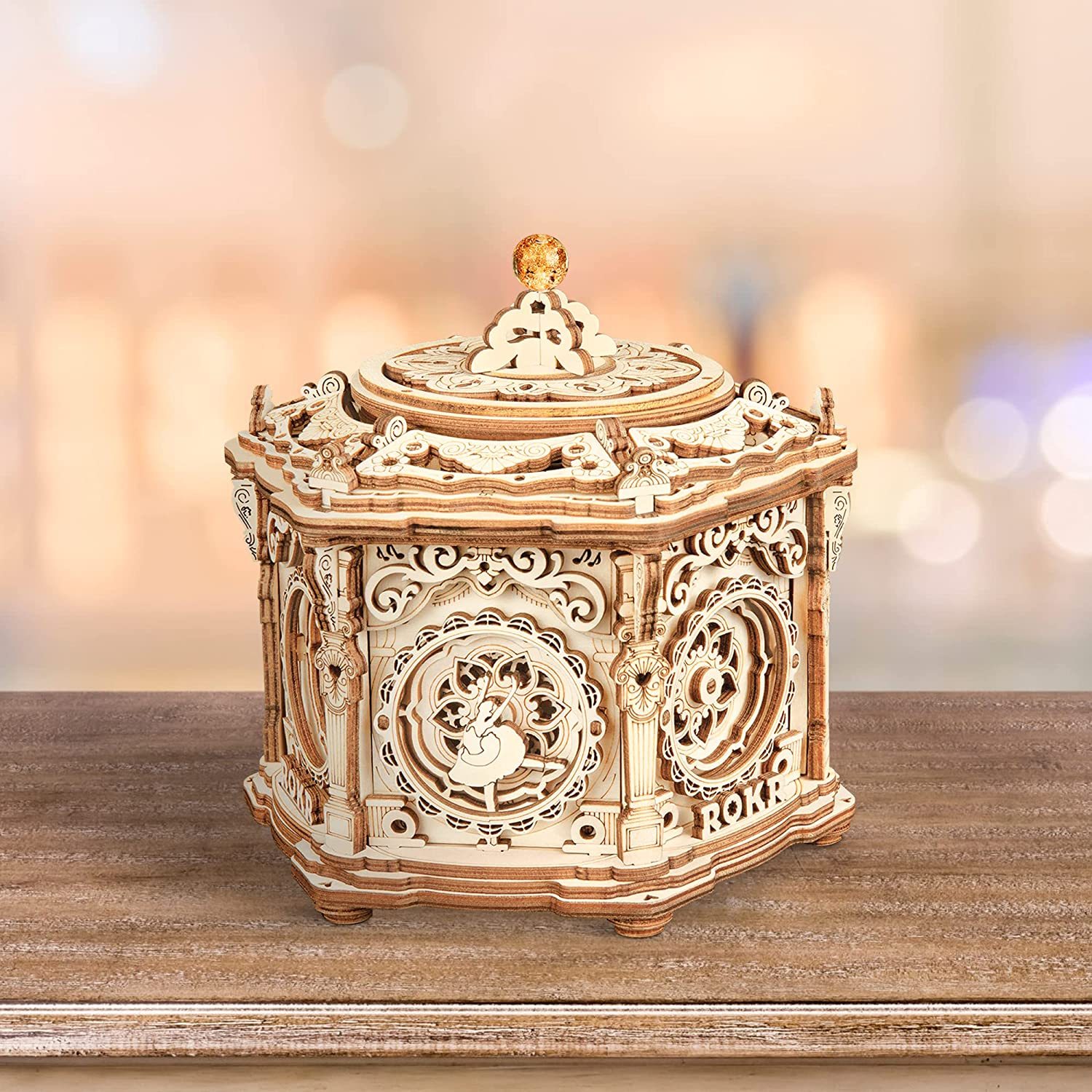 DIY Mechanical Music Box Kit 3D Wooden 5 DIY Mechanical Music Box Kit 3D Wooden - Image 5