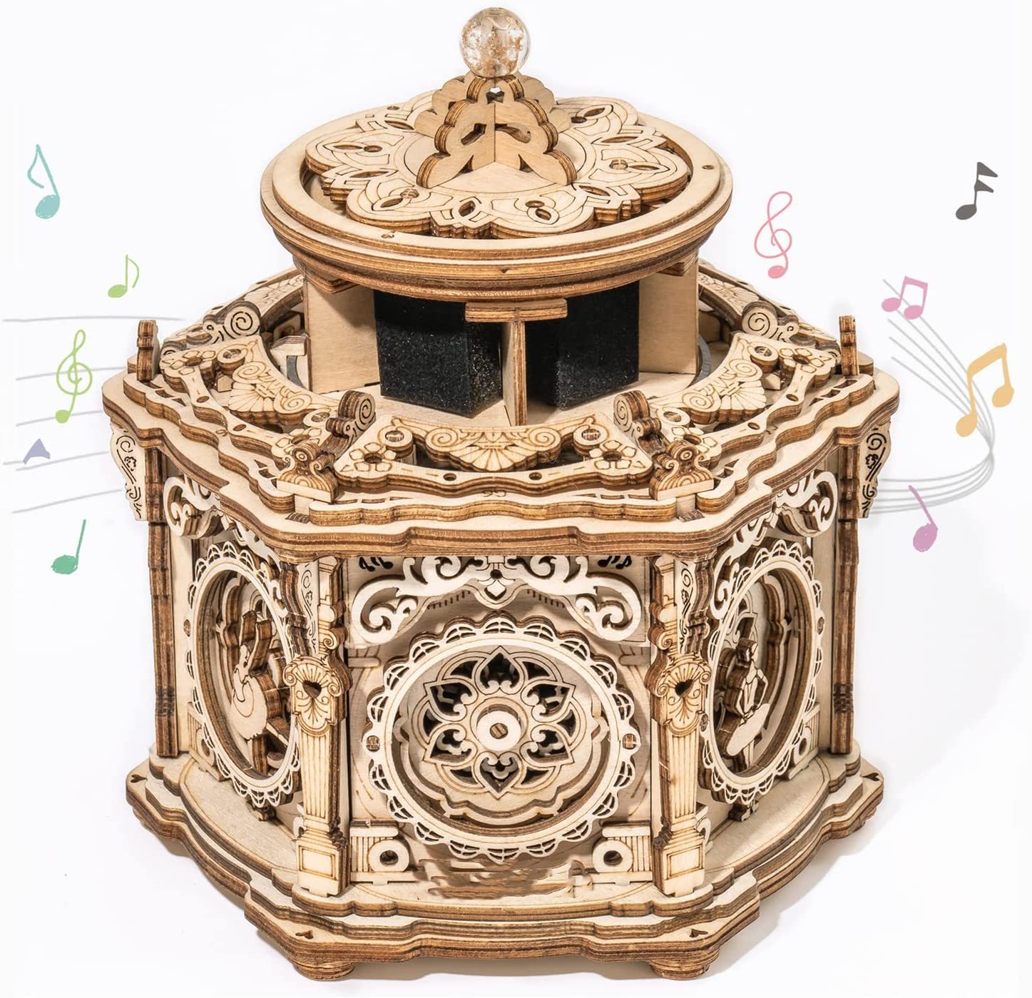 DIY Mechanical Music Box Kit 3D Wooden 8 DIY Mechanical Music Box Kit 3D Wooden - Image 8