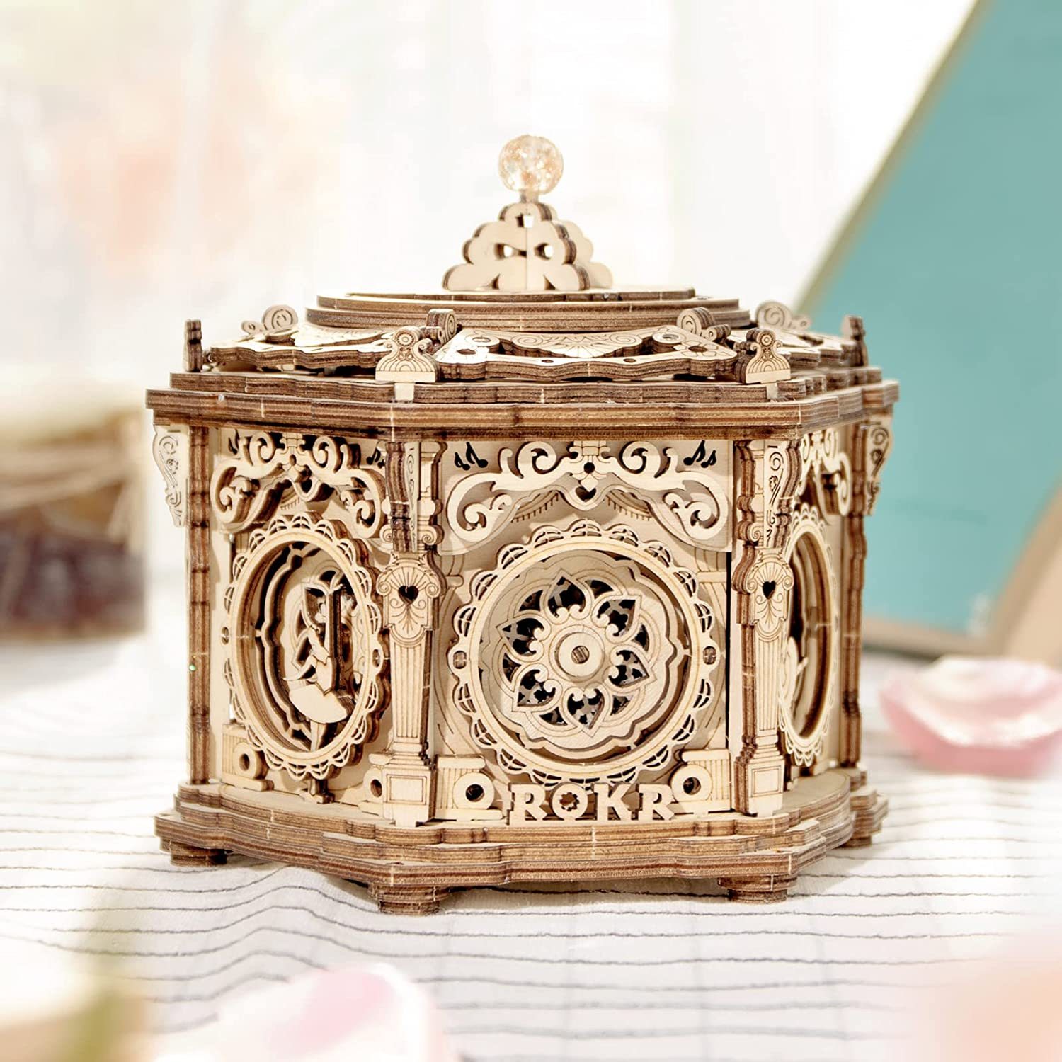 DIY Mechanical Music Box Kit 3D Wooden 6 DIY Mechanical Music Box Kit 3D Wooden - Image 6