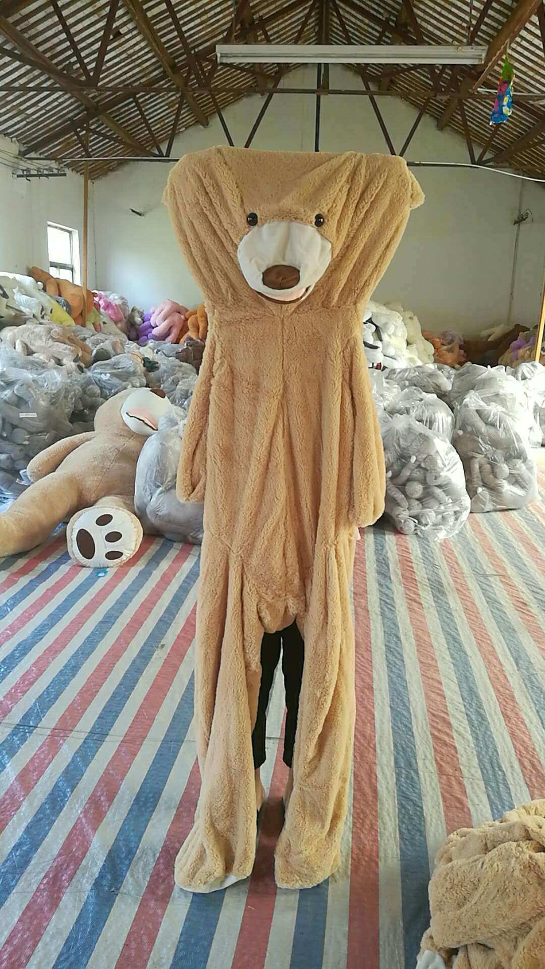 Giant Teddy Bear Plush Toy Leather Shell 8 Giant Teddy Bear Plush Toy Leather Shell - Image 8