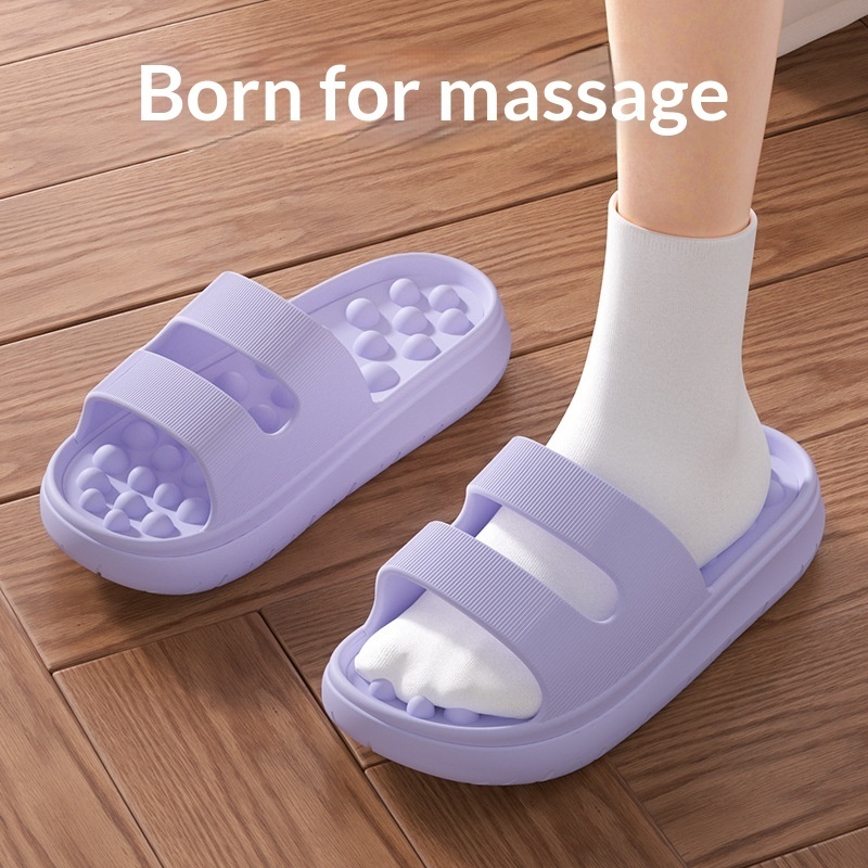 Women's Thick-Soled, Cushy Massage Slippers 5 Women's Thick-Soled, Cushy Massage Slippers - Image 5