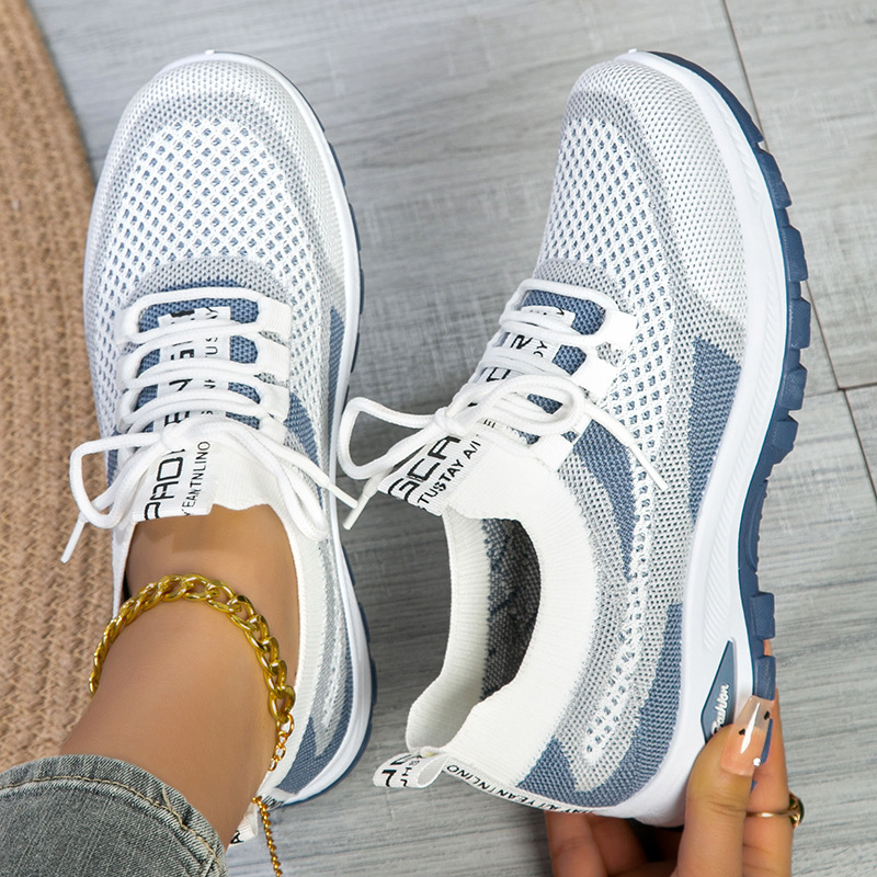 Women's Sporty Fly knit Mesh Shoes Low-cut Lightweight Casual And Versatile 2 Women's Sporty Fly knit Mesh Shoes Low-cut Lightweight Casual And Versatile - Image 2