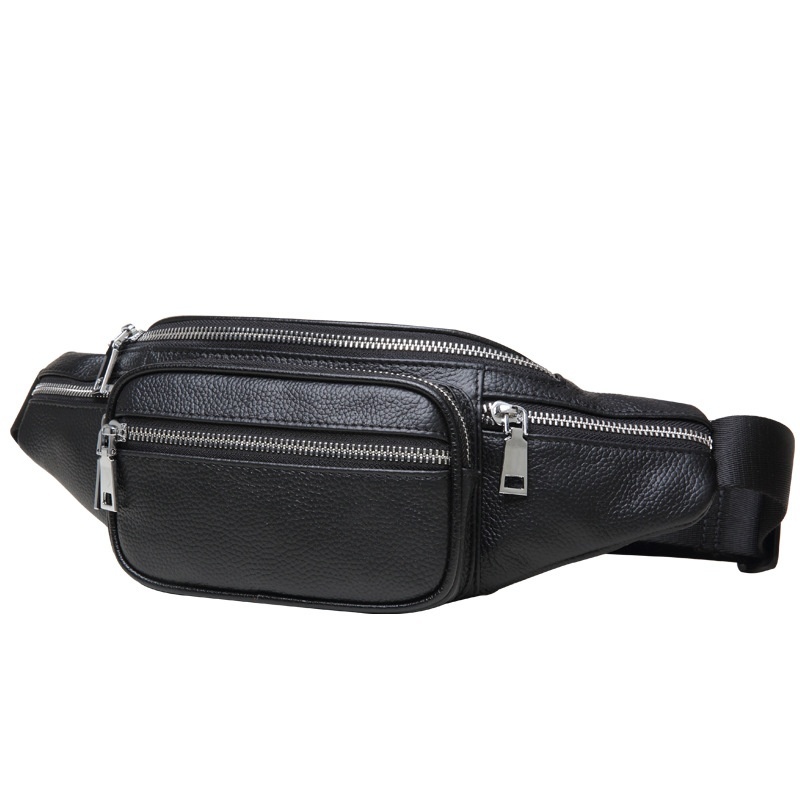 Men's Leather Waist Bag, Large Capacity, Durable First-Layer Cowhide 5 Men's Leather Waist Bag, Large Capacity, Durable First-Layer Cowhide - Image 5