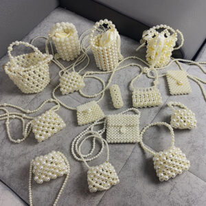 Crossbody Mini Retro Handwoven Pearl Bag