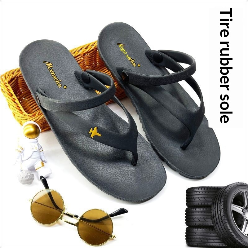 Thai Men's Sandals Tire-rubber Flip-flops 9 Thai Men's Sandals Tire-rubber Flip-flops - Image 9
