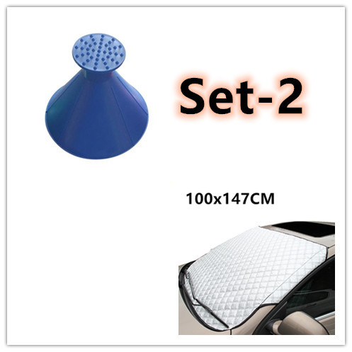 Car Sun & Snow Block Front Windshield Cover 7 Car Sun & Snow Block Front Windshield Cover - Image 7