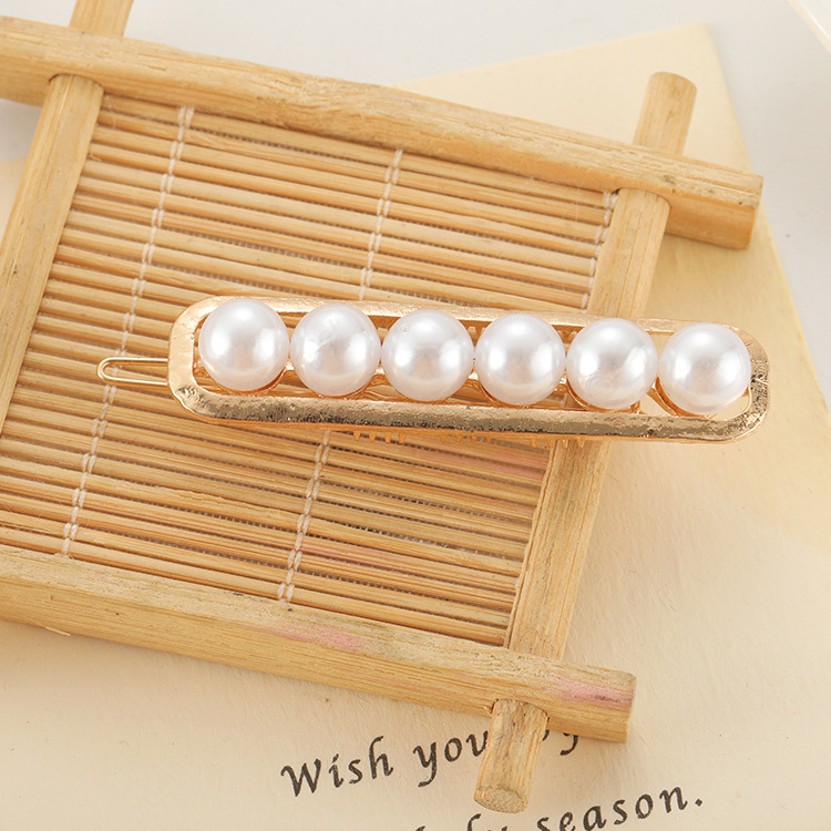 Slip-on Pearl Bow Hair Clip 6 Slip-on Pearl Bow Hair Clip - Image 6