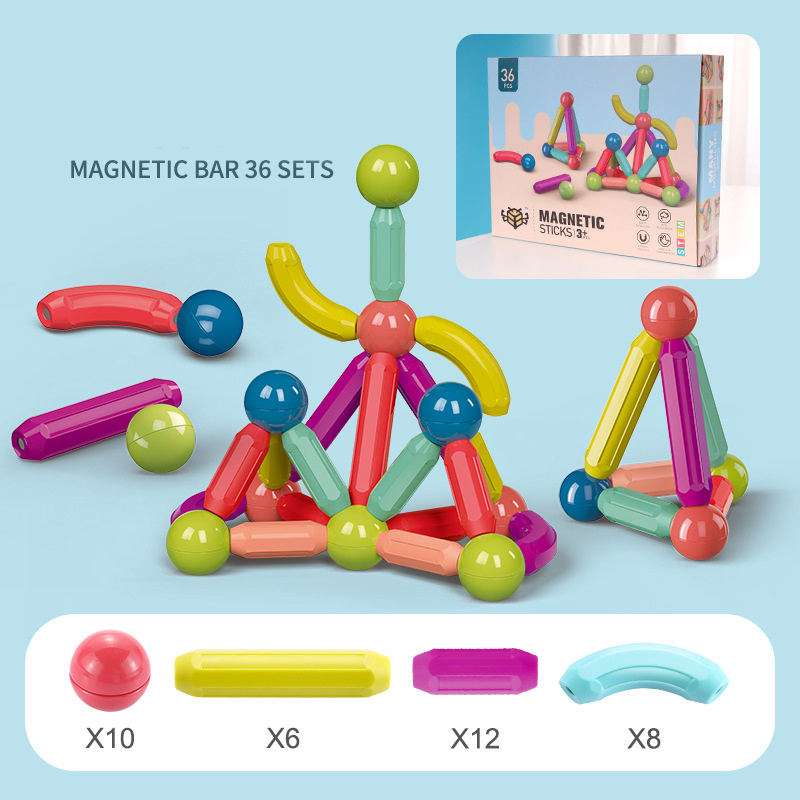 Magnetic Stick Building Blocks Game 3 Magnetic Stick Building Blocks Game - Image 3