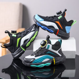 Outdoor Children's Waterproof Leather Basketball Shoes