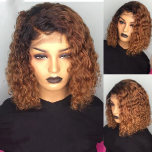 Water Wave Bob Wigs Human Hair