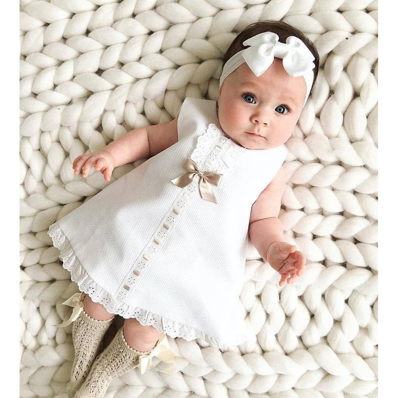 Girls Baby Sleeveless Bow Skirt 4 Girls Baby Sleeveless Bow Skirt - Image 4