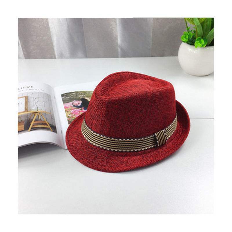 Children's Performance Jazz Straw Hat 2 Children's Performance Jazz Straw Hat - Image 2