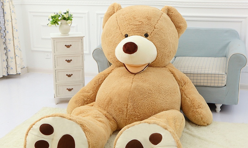 Giant Teddy Bear Plush Toy Leather Shell 2 Giant Teddy Bear Plush Toy Leather Shell - Image 2