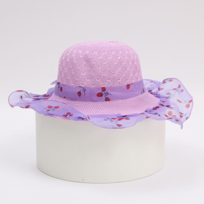Princess Straw Hat Kids Sun Hat 2 Princess Straw Hat Kids Sun Hat - Image 2