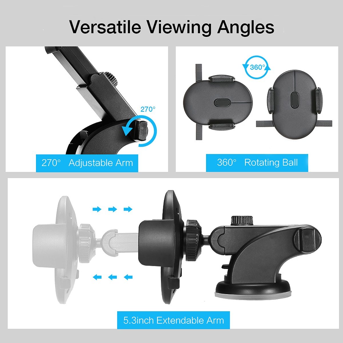 Car Phone Holder Telescopic Car Dashboard Suction Cup 4 Car Phone Holder Telescopic Car Dashboard Suction Cup - Image 4