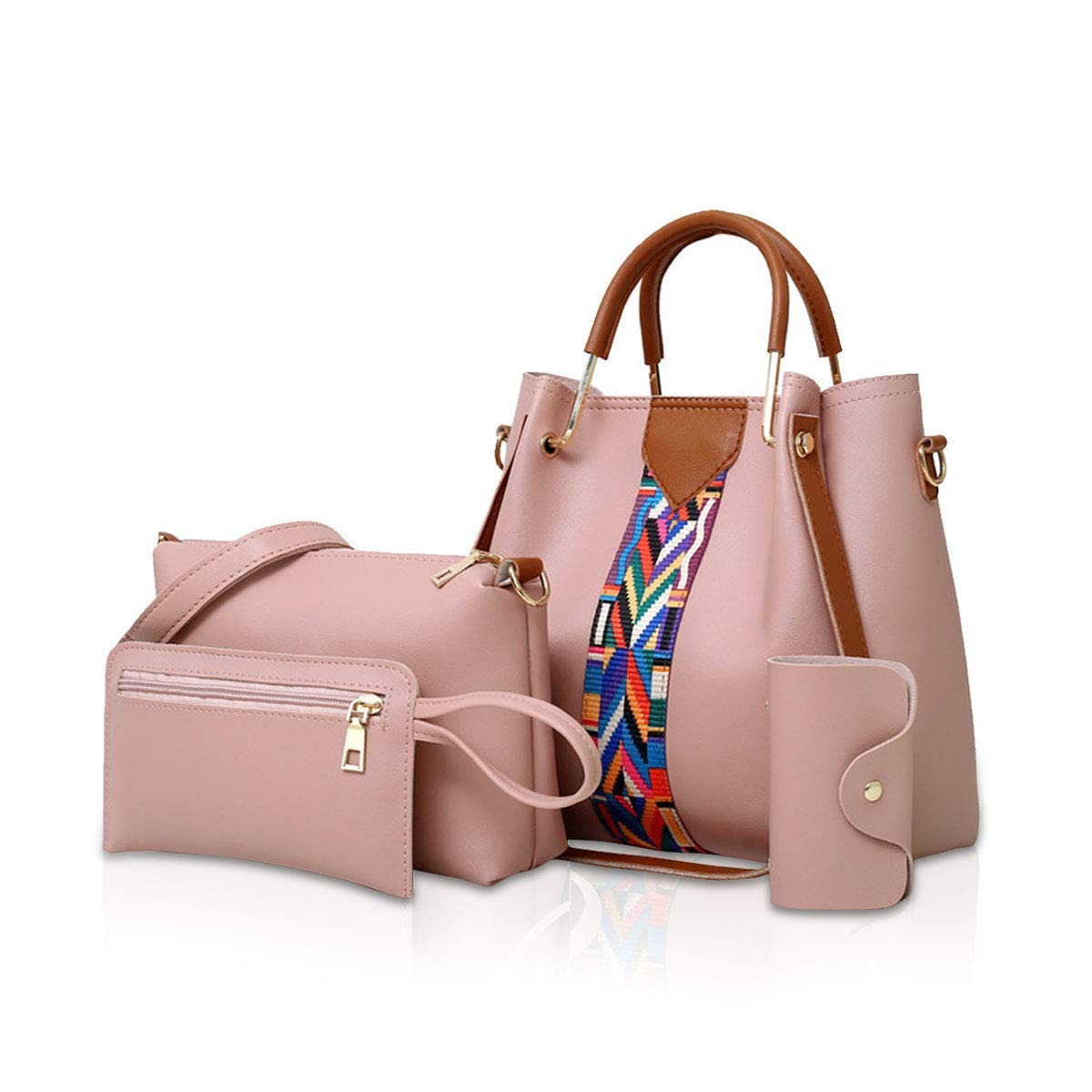 Women Handbags Shoulder Bags 4 Pcs Handbags 4 Women Handbags Shoulder Bags 4 Pcs Handbags - Image 4