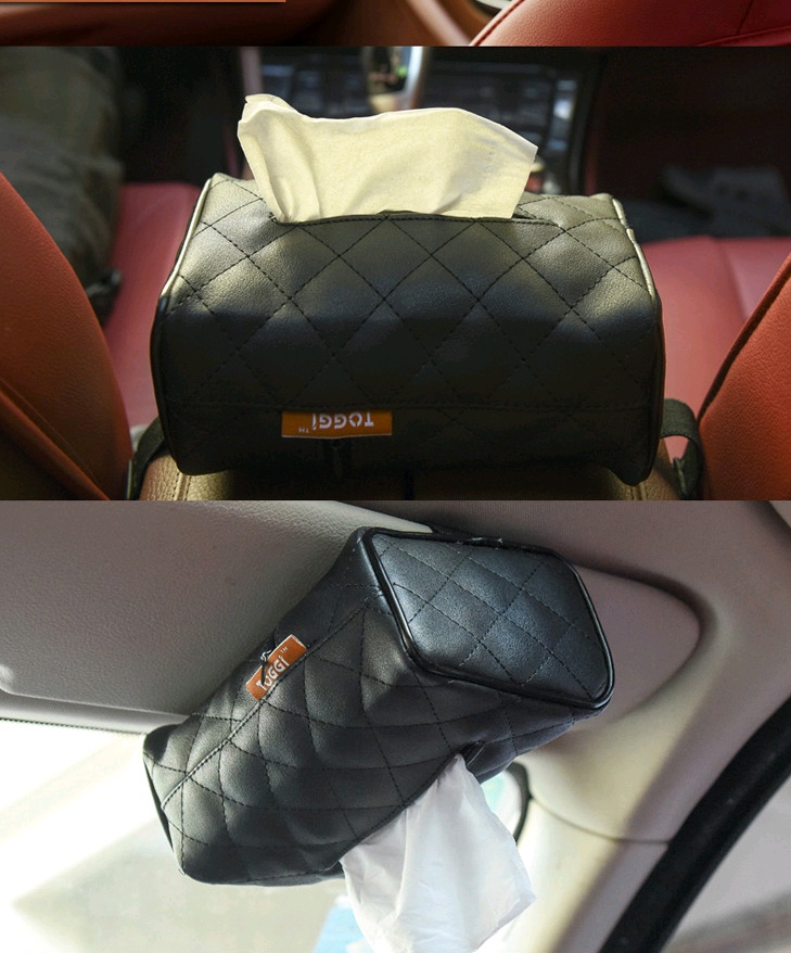 Sun Visor & Seat Back Mounted Tissue Box Holder 3 Sun Visor & Seat Back Mounted Tissue Box Holder - Image 3