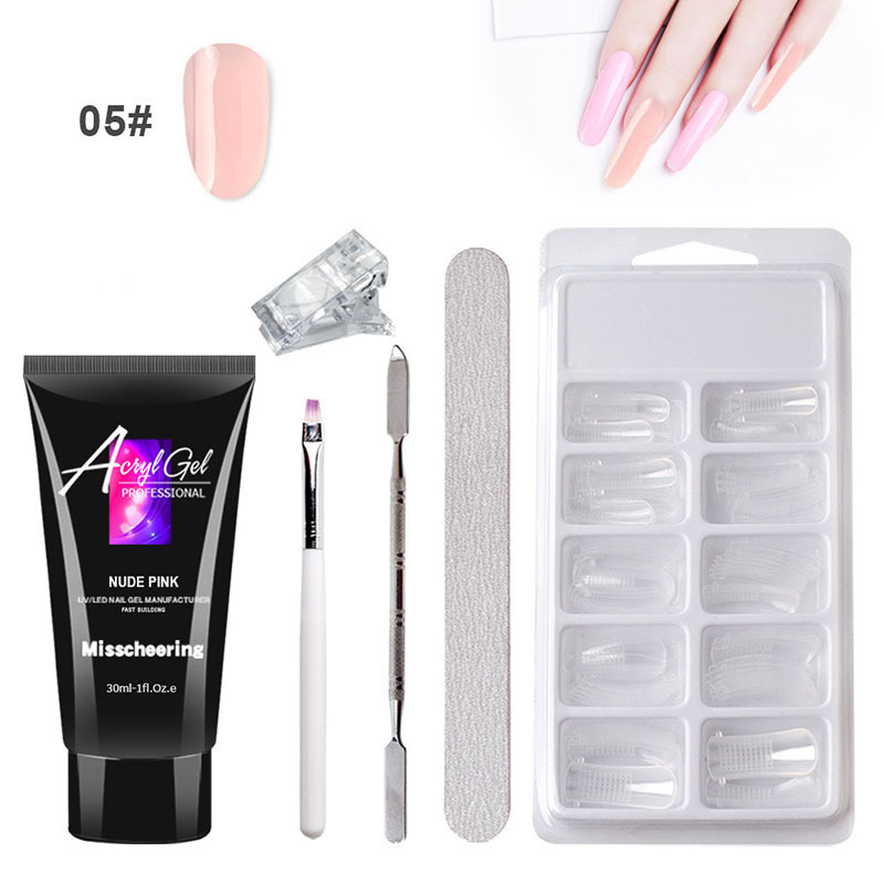 Painless Extension Gel Nail Art Without Paper Holder Quick Model Painless Crystal Gel Set 3 Painless Extension Gel Nail Art Without Paper Holder Quick Model Painless Crystal Gel Set - Image 3