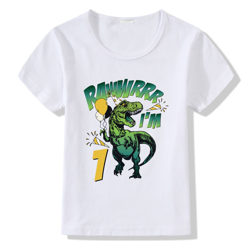 Children's T-shirt Numbers 1-9 Birthday T-shirt 1 Children's T-shirt Numbers 1-9 Birthday T-shirt
