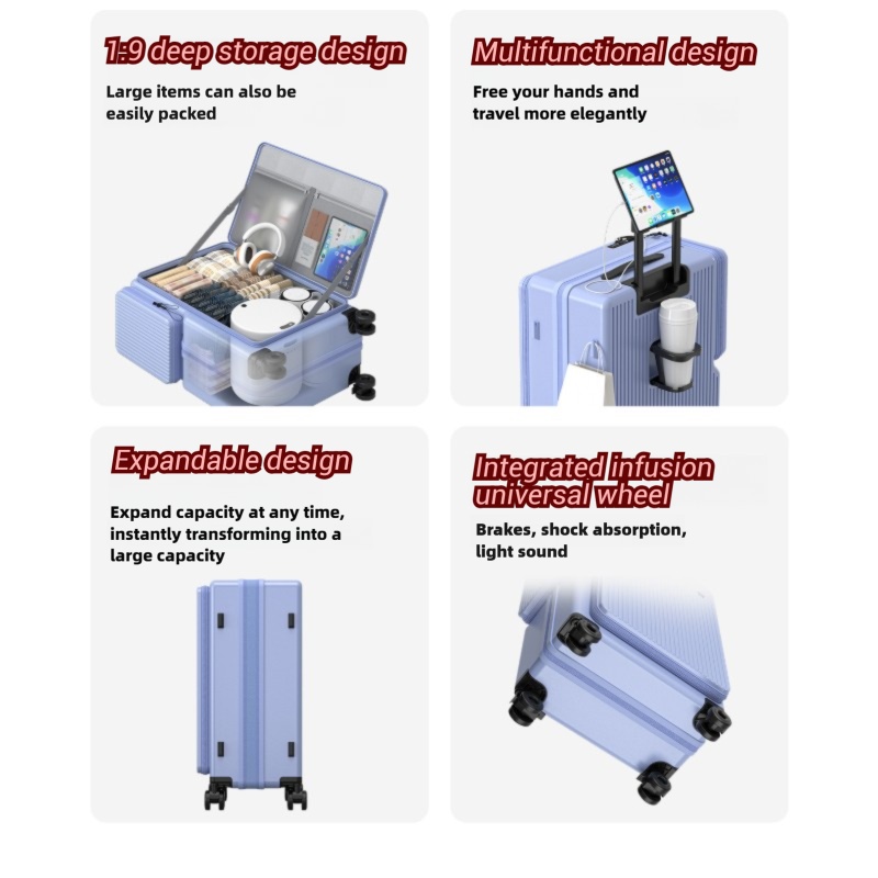 20x24 Inch Luggage Compartment, Side Opening, Universal Silent Wheels, Password Box Travel Luggage 5 20x24 Inch Luggage Compartment, Side Opening, Universal Silent Wheels, Password Box Travel Luggage - Image 5