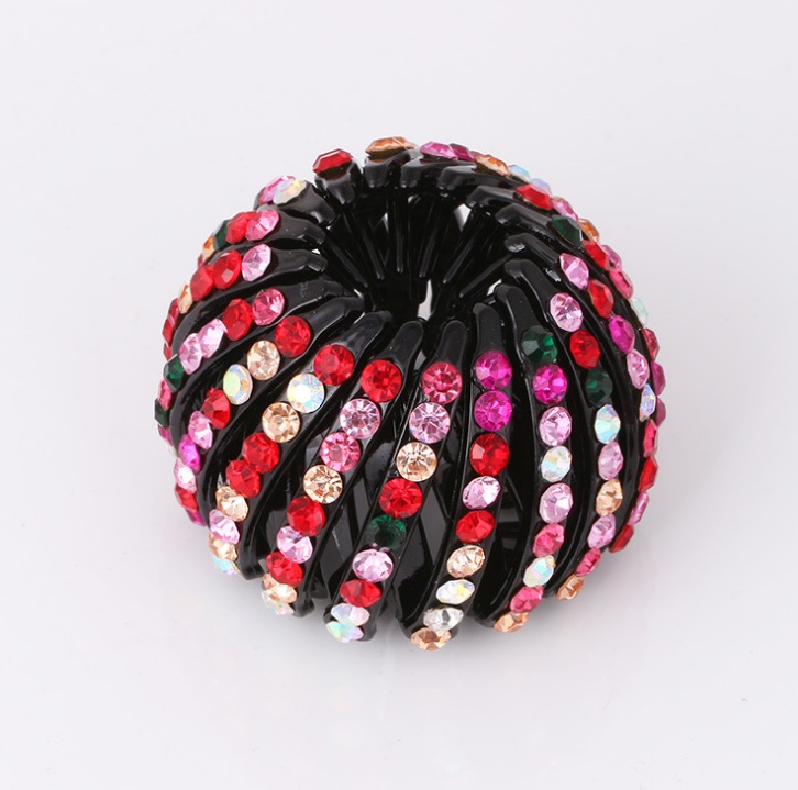 Bird's Nest Hairpin Color Rhinestone Ponytail Ball Hairpin 6 Bird's Nest Hairpin Color Rhinestone Ponytail Ball Hairpin - Image 6