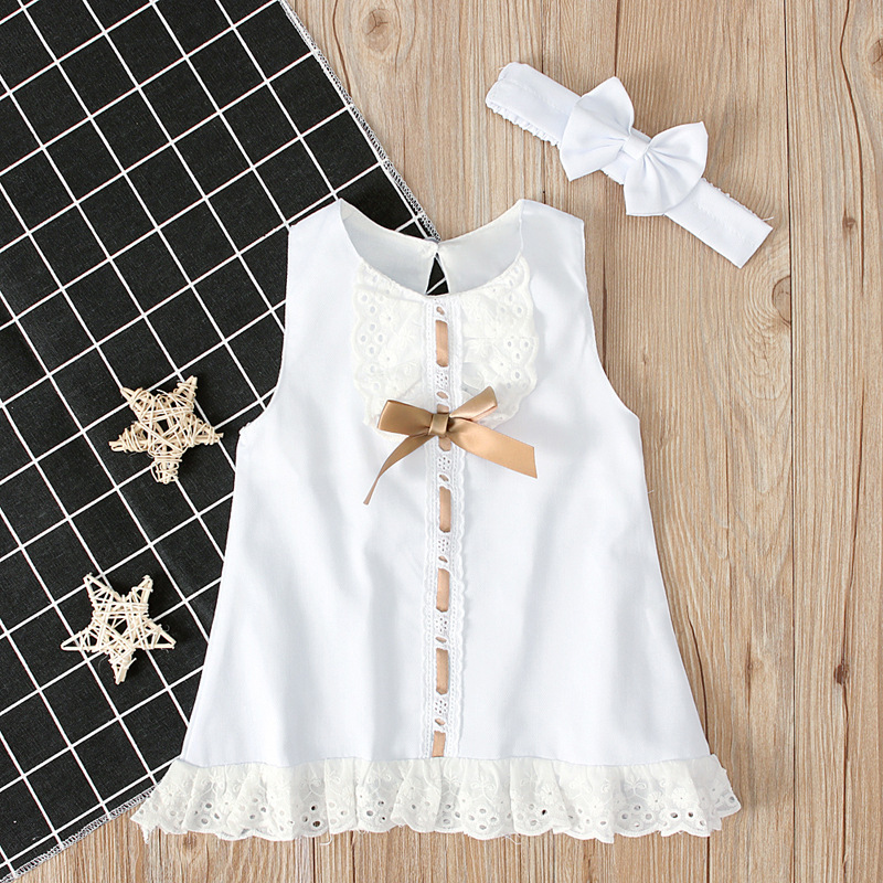 Girls Baby Sleeveless Bow Skirt 6 Girls Baby Sleeveless Bow Skirt - Image 6