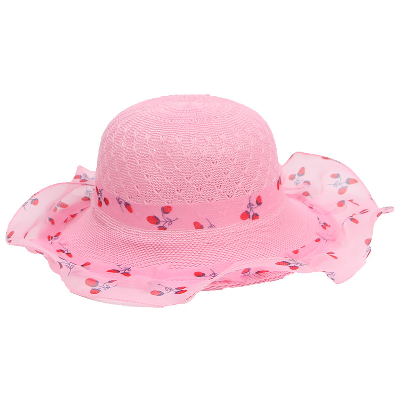 Princess Straw Hat Kids Sun Hat 3 Princess Straw Hat Kids Sun Hat - Image 3