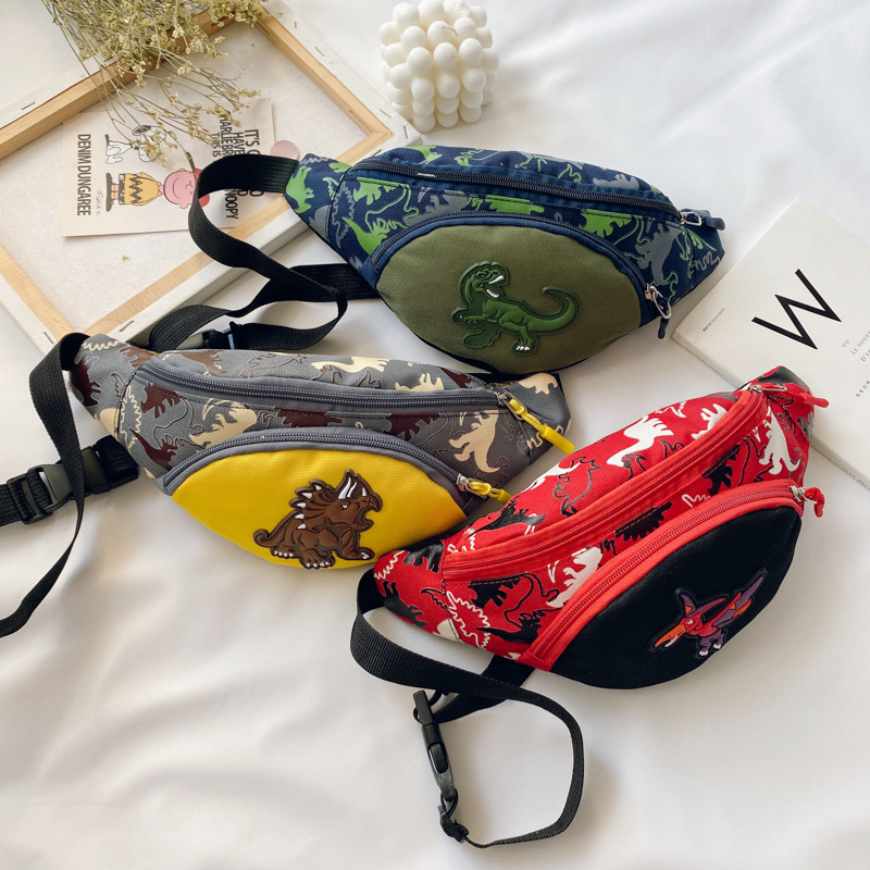 Little Boy Chest Waist Bag Little Dinosaur Crossbody Bag 5 Little Boy Chest Waist Bag Little Dinosaur Crossbody Bag - Image 5