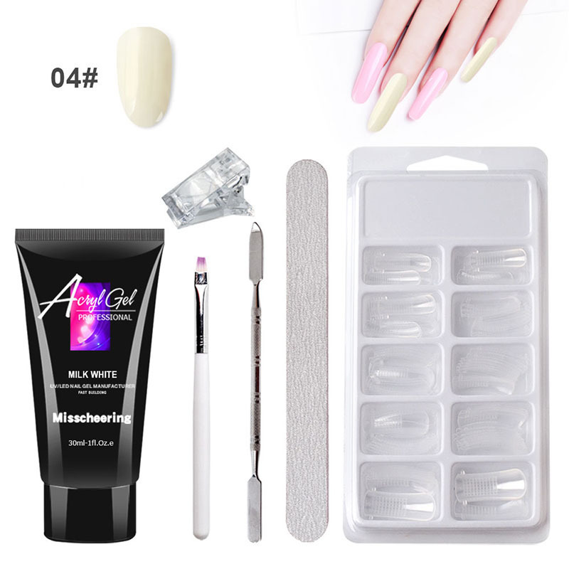 Painless Extension Gel Nail Art Without Paper Holder Quick Model Painless Crystal Gel Set 7 Painless Extension Gel Nail Art Without Paper Holder Quick Model Painless Crystal Gel Set - Image 7