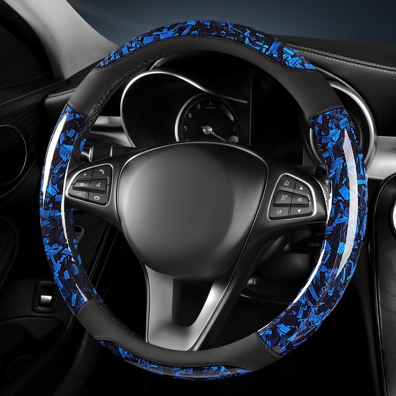 Universal Forged Carbon Fiber Car Steering Wheel Cover 6 Universal Forged Carbon Fiber Car Steering Wheel Cover - Image 6