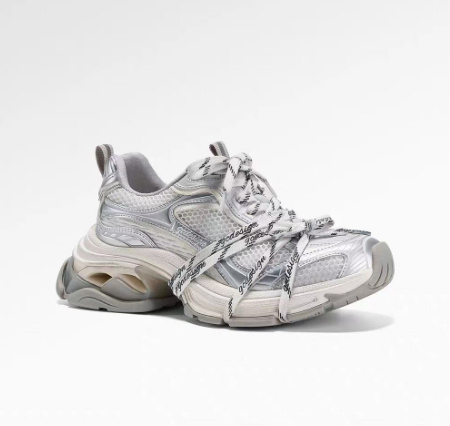 Silver Designer Dad-style Athletic Casual Shoes 6 Silver Designer Dad-style Athletic Casual Shoes - Image 6