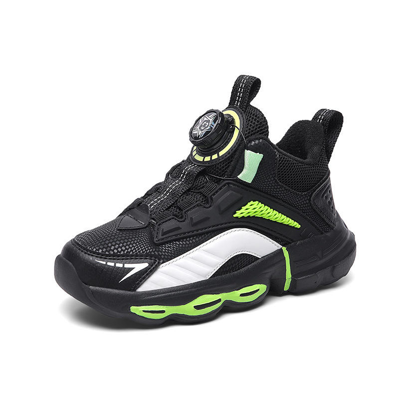 Outdoor Children's Waterproof Leather Basketball Shoes 6 Outdoor Children's Waterproof Leather Basketball Shoes - Image 6