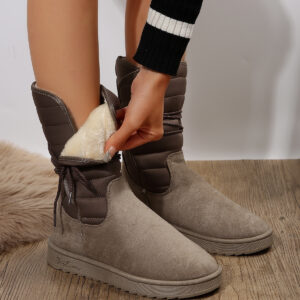 Mid-calf Women Cotton Boots