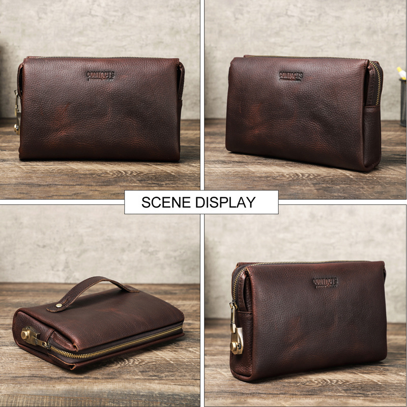 Black Angel First Layer Cattlehide Leather Wallet 6 Black Angel First Layer Cattlehide Leather Wallet - Image 6