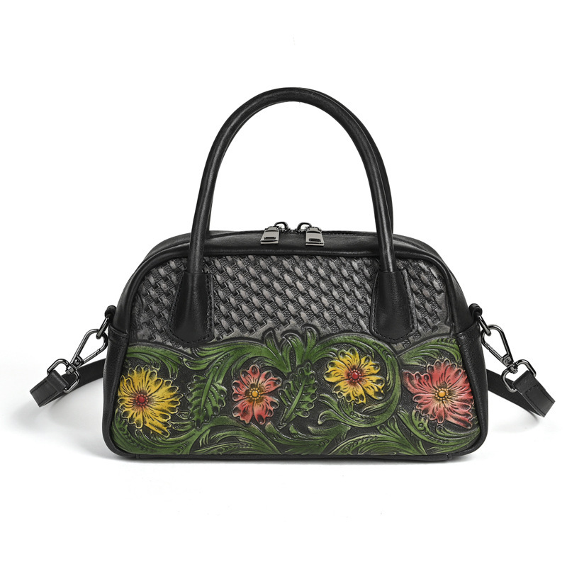 Retro Ethnic-style Leather Shoulder Bag For Women 4 Retro Ethnic-style Leather Shoulder Bag For Women - Image 4