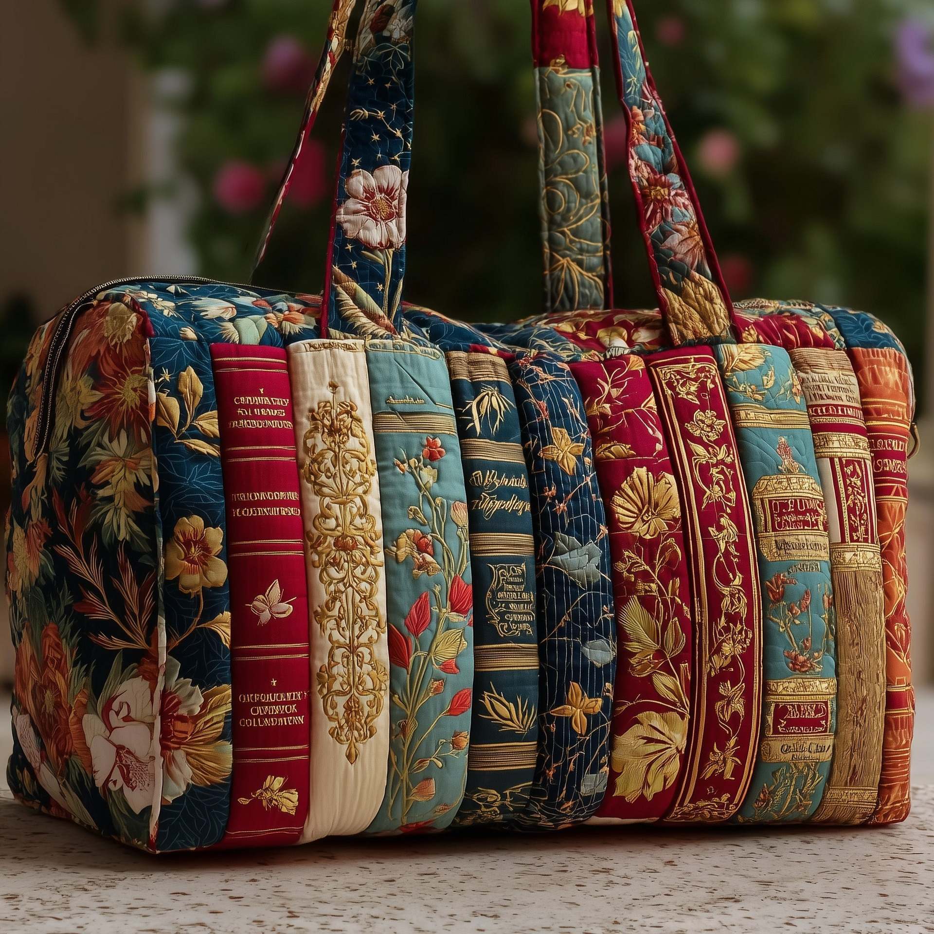 Bookwind Series Short-Distance Handheld Quilted Embroidery Travel Bag Multi-Functional 4 Bookwind Series Short-Distance Handheld Quilted Embroidery Travel Bag Multi-Functional - Image 4