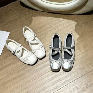 Square Toe Ballet Shoes, 5 cm Height