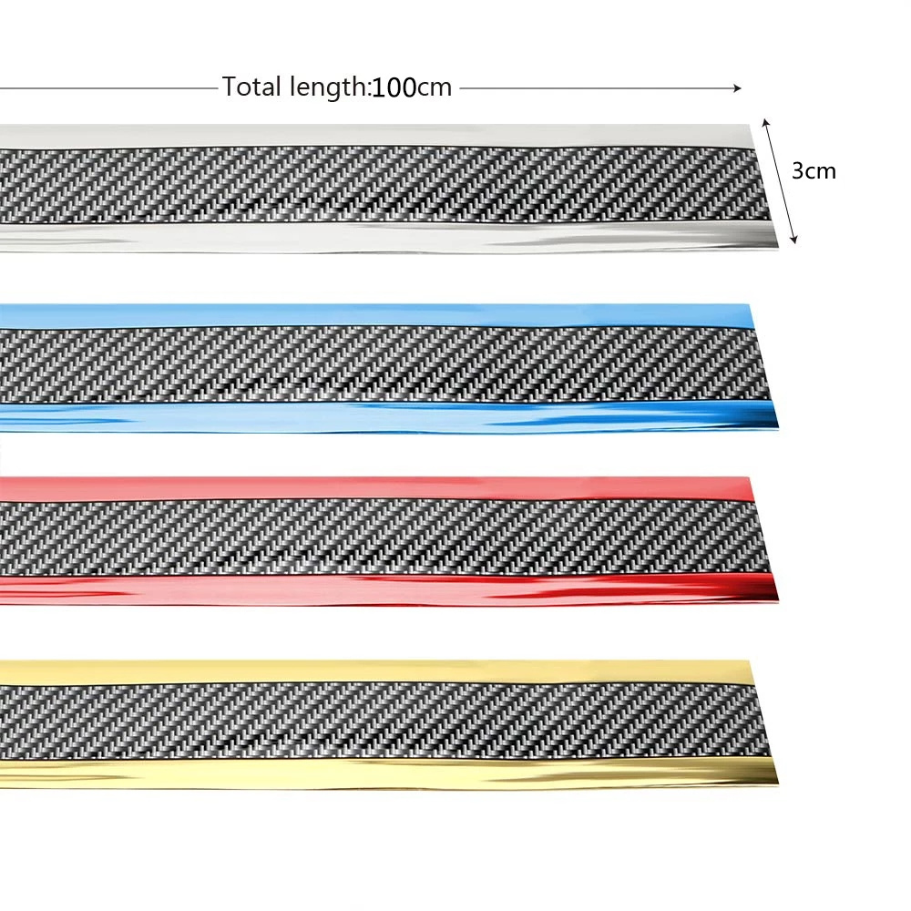 Car Carbon Fiber Pattern Door Protective Sticker 10 Car Carbon Fiber Pattern Door Protective Sticker - Image 10