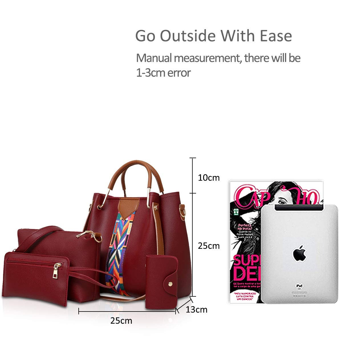 Women Handbags Shoulder Bags 4 Pcs Handbags 7 Women Handbags Shoulder Bags 4 Pcs Handbags - Image 7