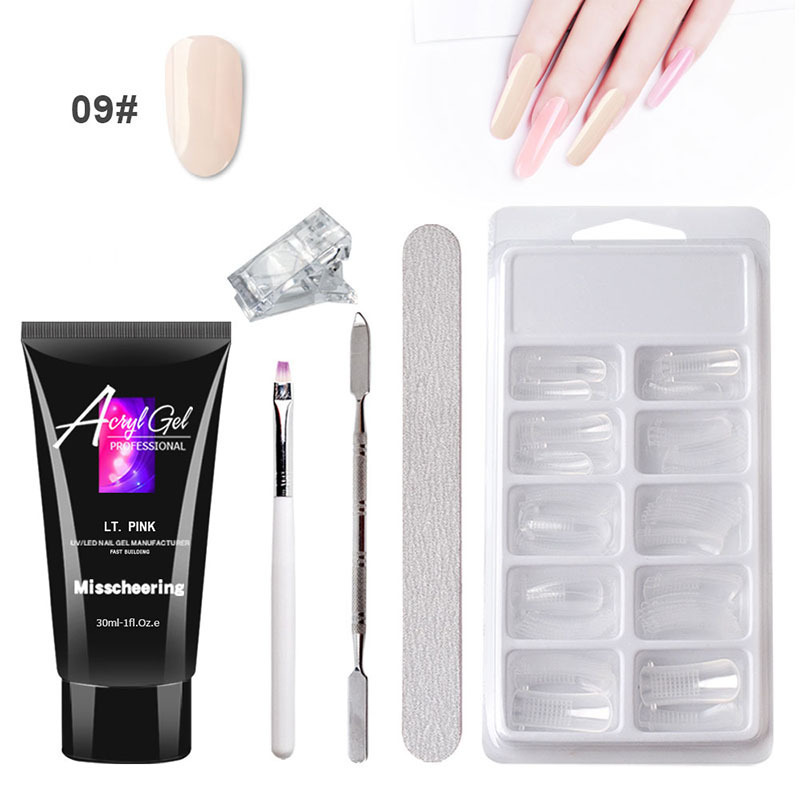 Painless Extension Gel Nail Art Without Paper Holder Quick Model Painless Crystal Gel Set 4 Painless Extension Gel Nail Art Without Paper Holder Quick Model Painless Crystal Gel Set - Image 4