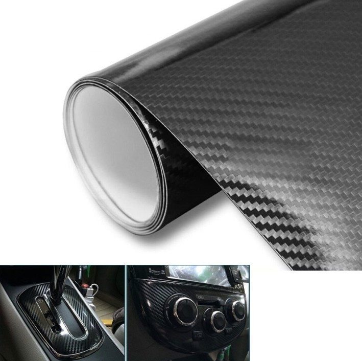 Glossy Black 5D Carbon Fiber Vinyl Car Wrap Film for Car Styling 5 Glossy Black 5D Carbon Fiber Vinyl Car Wrap Film for Car Styling - Image 5
