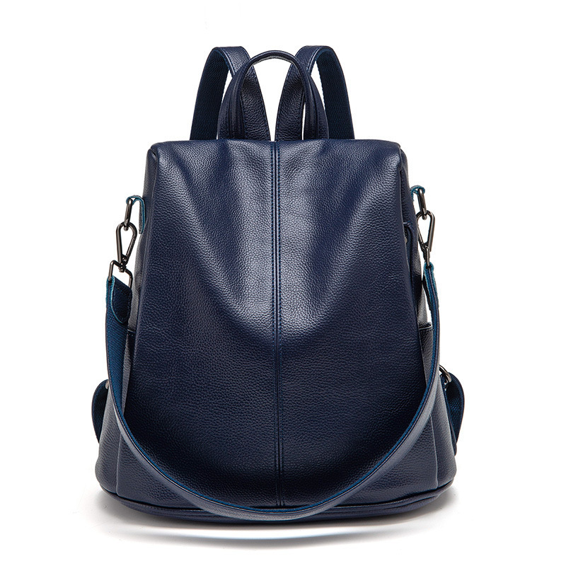 Large-Capacity Anti-Theft Bag Soft Leather Backpack 6 Large-Capacity Anti-Theft Bag Soft Leather Backpack - Image 6