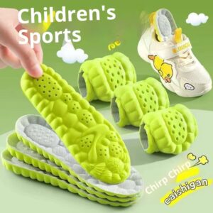 Children Breathable Sweat-absorbing Shock-absorbing Insoles