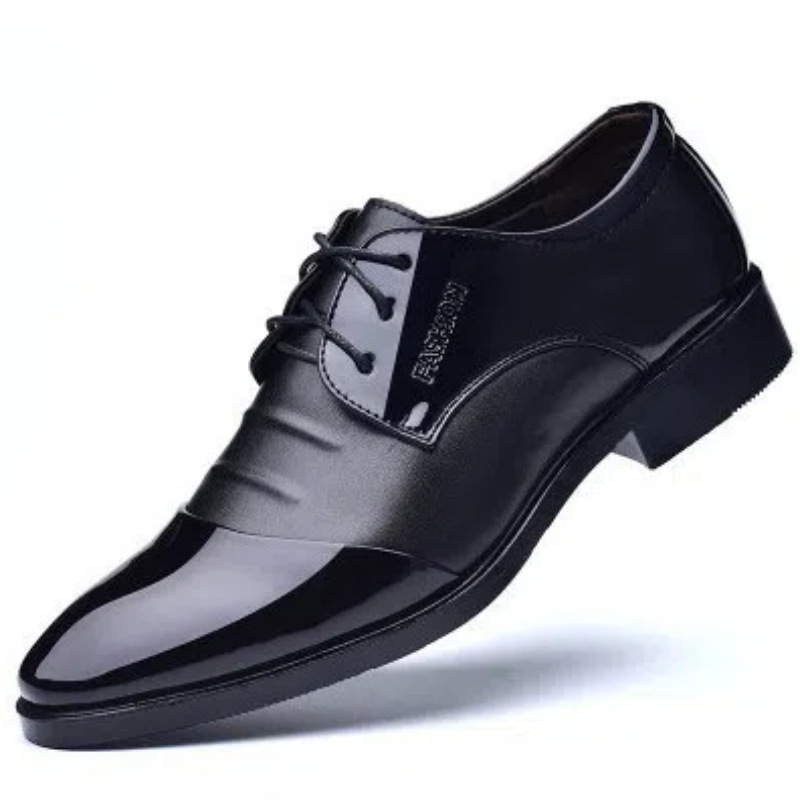Men's Business Leather Shoes Black 5 Men's Business Leather Shoes Black - Image 5