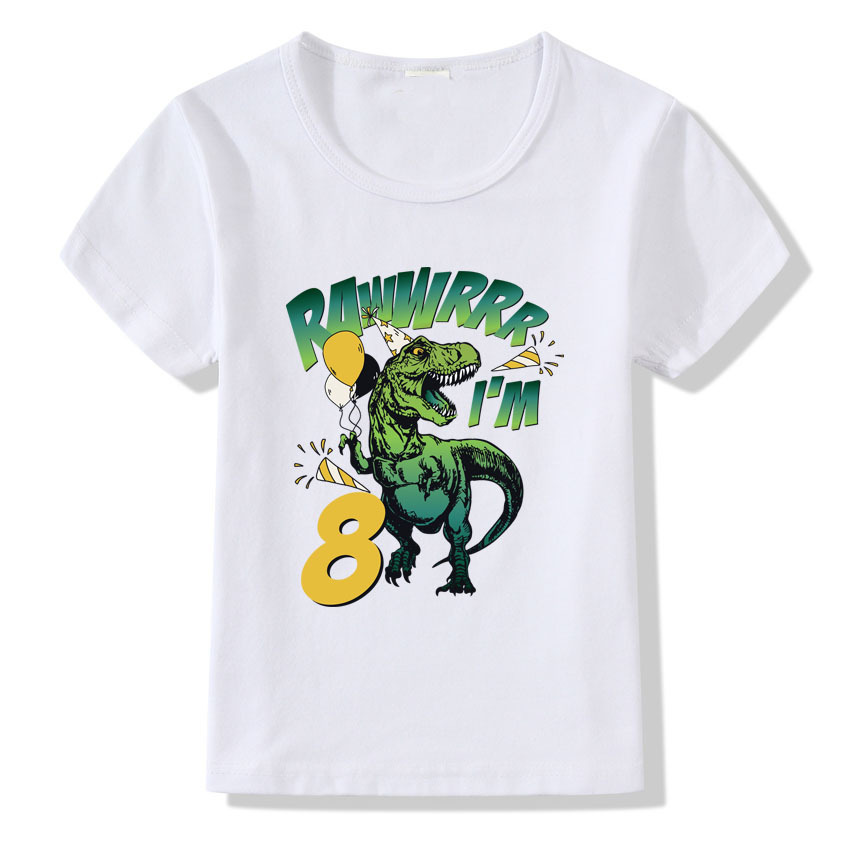 Children's T-shirt Numbers 1-9 Birthday T-shirt 2 Children's T-shirt Numbers 1-9 Birthday T-shirt - Image 2