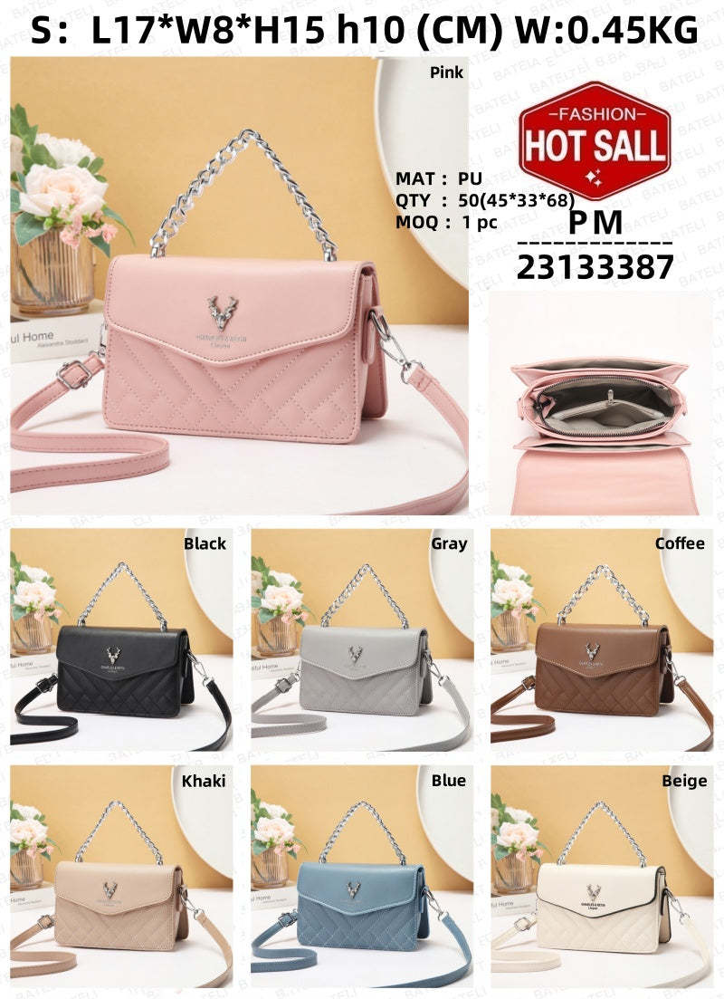 Quilted Mini Bag - Retro Style Casual Handbag 4 Quilted Mini Bag - Retro Style Casual Handbag - Image 4