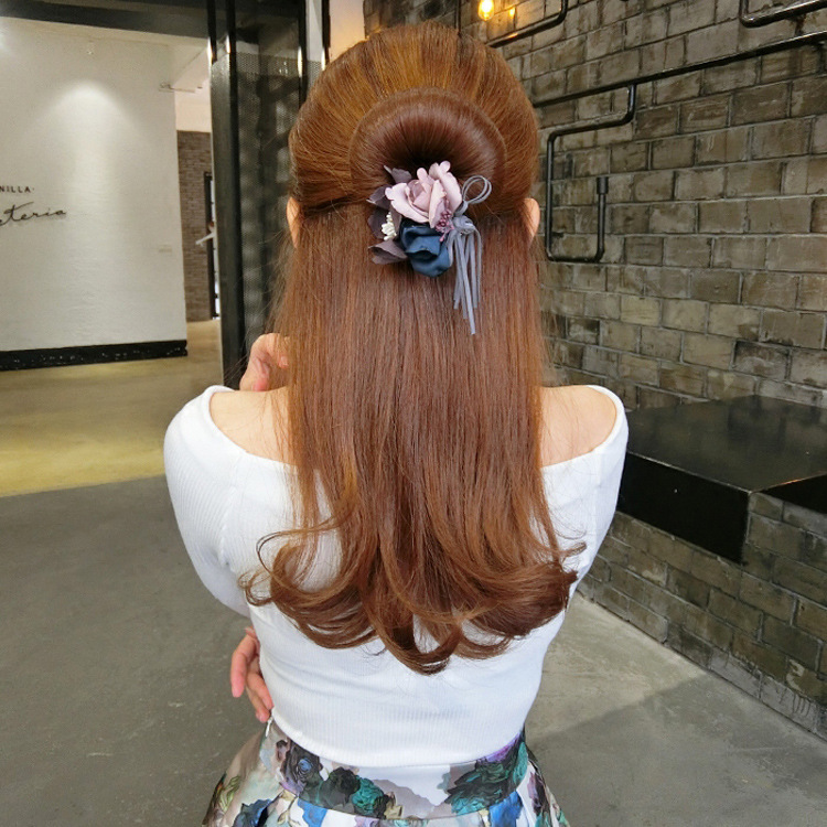 Half Bun Korean Style Hair Accessories 4 Half Bun Korean Style Hair Accessories - Image 4