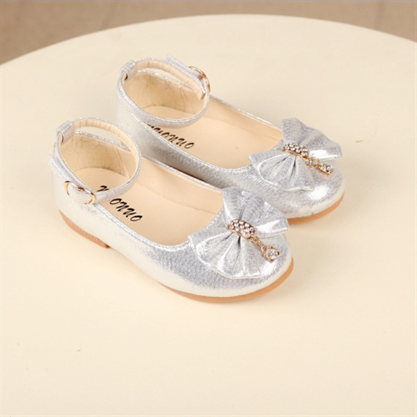 Golden Bow Shoes for Girls 3 Golden Bow Shoes for Girls - Image 3