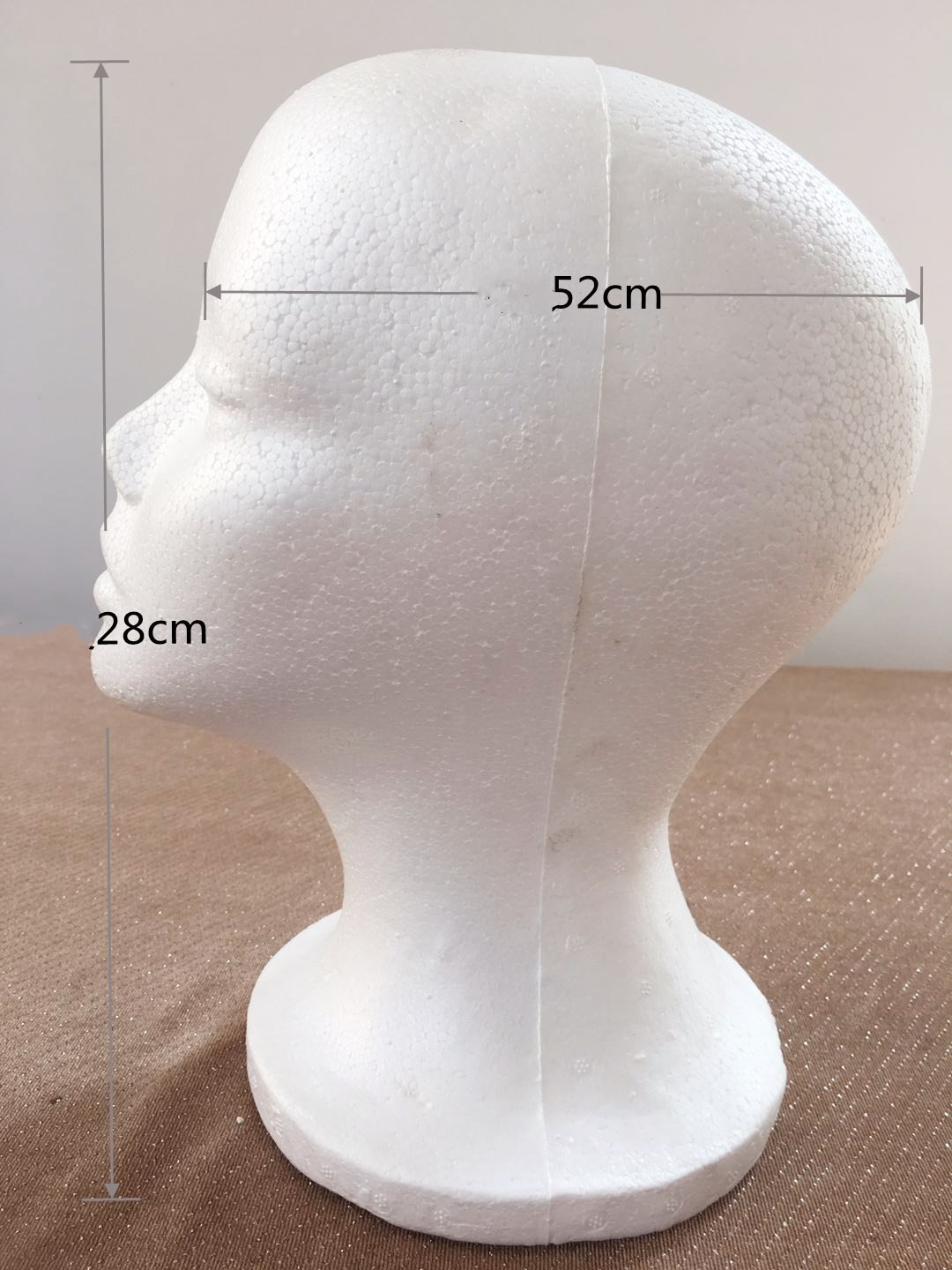 Canvas Head Mold for Finishing Wig Shape 1 Canvas Head Mold for Finishing Wig Shape