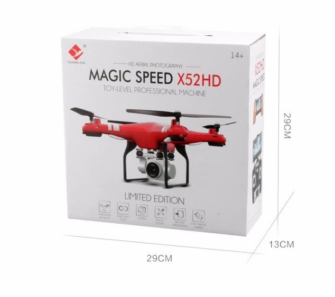 X52 RC drone with Altitude Hold 1080P 5MP HD Camera Quadcopter RC Drone 2MP WiF VS Phantom 3 Standard Syma X8HG 2 X52 RC drone with Altitude Hold 1080P 5MP HD Camera Quadcopter RC Drone 2MP WiF VS Phantom 3 Standard Syma X8HG - Image 2